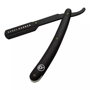 REBEL Опасная бритва Professional Black (сменное лезвие в комплект не входит)