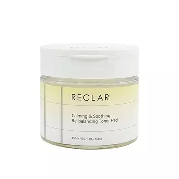 RECLAR Успокаивающие тонер-пэды для лица Calming&Soothing Toner Pad 150.0