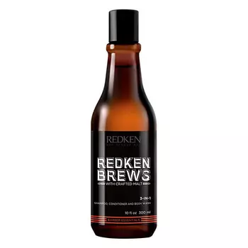 REDKEN Шампунь, кондиционер и гель для душа Brews 3-in-1 300.0