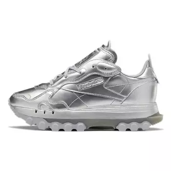 REEBOK Кроссовки Reebok Classic Leather Cardi B Silver Metallic Women's