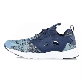REEBOK Кроссовки Reebok Furylite Durable Breathable Low-Top Running Shoes Men's Blue