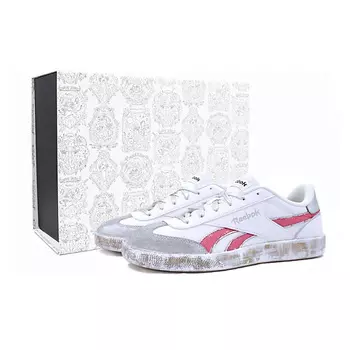 REEBOK Кроссовки Reebok VECTOR SMASH Series Skateboard Shoes Unisex Low-Top White/Pink