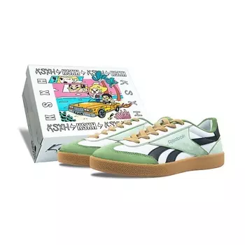 REEBOK Кроссовки VECTOR SMASH Series Slip-Resistant Cushioning White Green