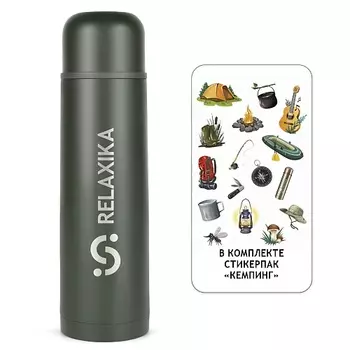 RELAXIKA Термос 1 литр для чая и кофе металлический