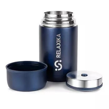 RELAXIKA Термос 1 литр для еды с широким горлом металлический