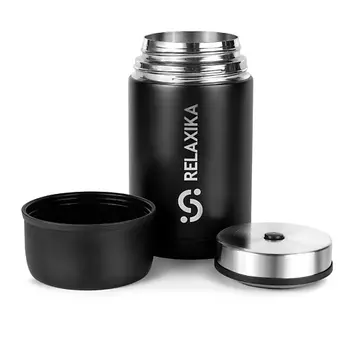 RELAXIKA Термос 1 литр для еды с широким горлом металлический