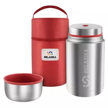 RELAXIKA Термос 1 литр для еды с широким горлом металлический
