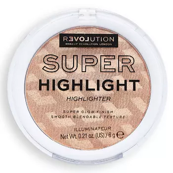 RELOVE REVOLUTION Хайлайтер для лица. Пудра-хайлайтер для макияжа лица Super Highlight компактный