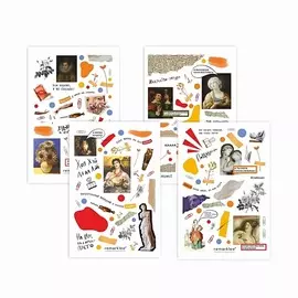 REMARKLEE Набор стикеров Нескучное искусство