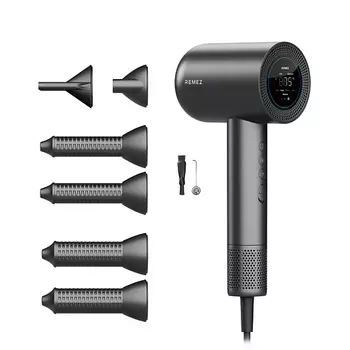 REMEZ Фен-стайлер MODEL S+ с функцией SENSOR с профессиональным концентратором RMB-707BS