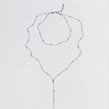 РЕСУРС Цепь с шариками двойная тонкая