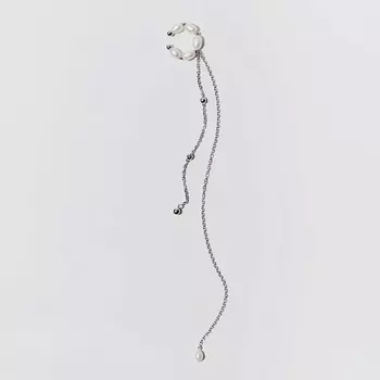 РЕСУРС Кафф жемчужный с двумя длинными подвесками