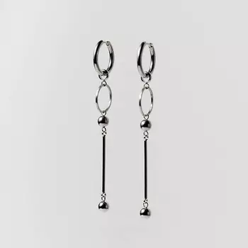 РЕСУРС Серьги с графичными подвесками