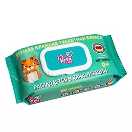 REVA CARE Влажная туалетная бумага детская