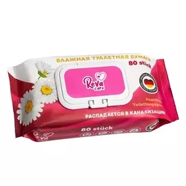 REVA CARE Влажная туалетная бумага с ромашкой