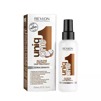 REVLON PROFESSIONAL Универсальная спрей-маска с ароматом кокоса Uniqone All In One Coconut Hair Treatment