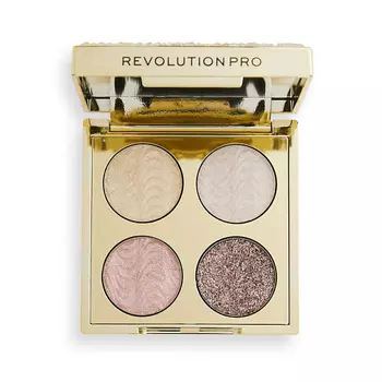 REVOLUTION PRO Палетка теней для век CRYSTAL EYE QUAD Champagne Crystal