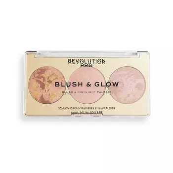 REVOLUTION PRO Румяна, бронзер и Хайлайтер 3 В 1 BLUSH & GLOW