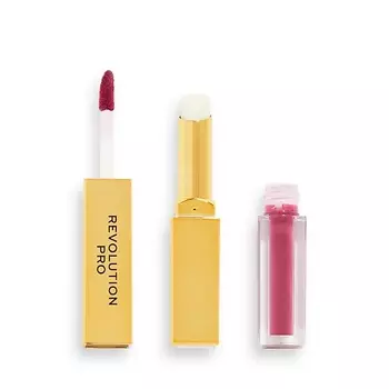 REVOLUTION PRO Жидкая помада и бальзам для губ 2 в 1 2 В 1 SUPREME STAY 24H LIP DUO