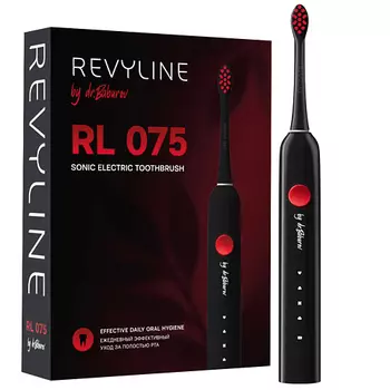 REVYLINE Электрическая звуковая зубная щётка RL 075 Black by Dr. Baburov