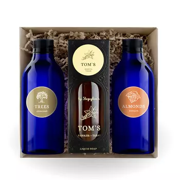 РЕЗУЛЬТАТ.ПРО Подарочный набор парфюмированного мыла табак-ваниль, миндаль, древесный