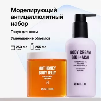 RICHE Набор для тела: согревающее обёртывание + увлажняющий крем