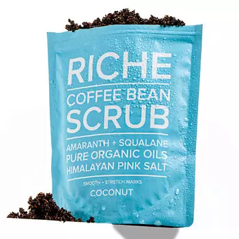 RICHE Скраб кофейный для тела Антицеллюлитный для профилактики растяжек питание и защита Кокос 250.0