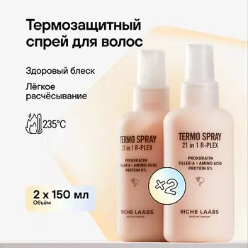 RICHE Набор Термозащитных крем - спреев для волос 21 в 1