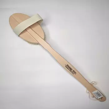 RIFFI Щётка для сухого массажа со съёмной ручкой бук натуральная щетина