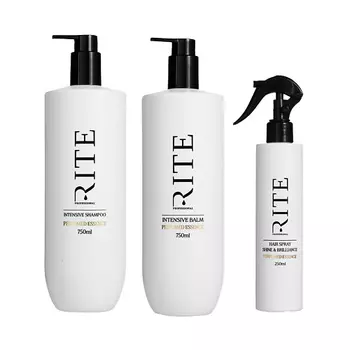 RITE PROFESSIONAL Набор восстанавливающий: бальзам, шампунь и спрей