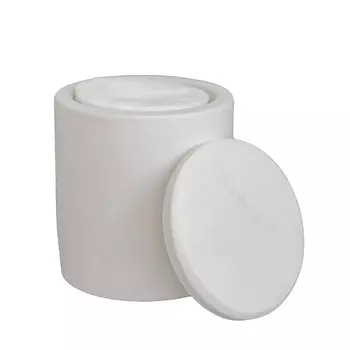 ROKKYHOME Органайзер круглый с крышкой для ватных дисков и палочек