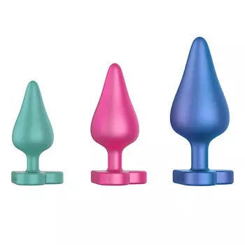 ROMP Набор анальных пробок Luster, 3 шт.