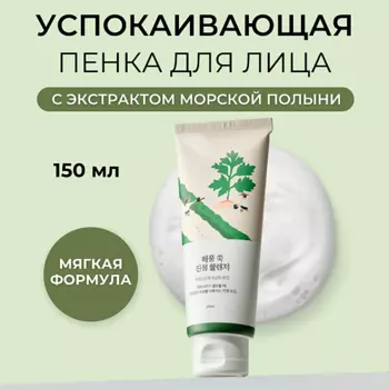 ROUND LAB Успокаивающая пенка для умывания с экстрактом полыни Mugwort Calming Cleanser 150.0