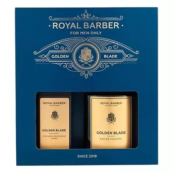 ROYAL BARBER Набор для мужчин "Golden Blade"