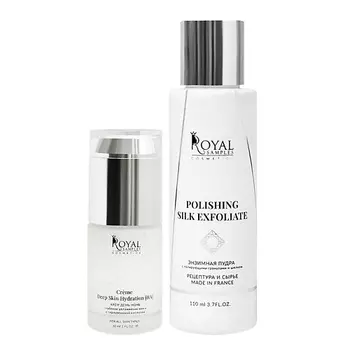 ROYAL SAMPLES Косметический набор крем день-ночь с гиалуроновой кислотой и энзимная пудра с шелком