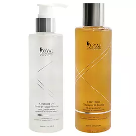 ROYAL SAMPLES Набор Гель для умывания, Тонизирующий тоник