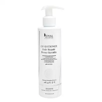 ROYAL SAMPLES Питательный бальзам с кератином и маслом макадамии для сухих и поврежденных волос 250.0