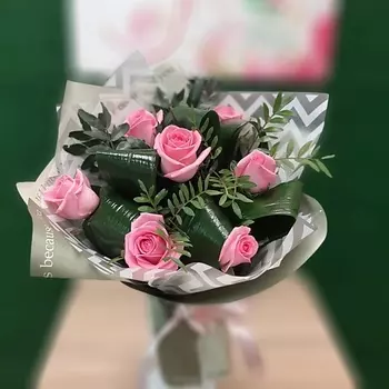 РОЗЫ УРАЛА Букет экспресс из розовых роз