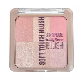 RUBY ROSE Палетка румян Soft touch blush