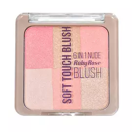 RUBY ROSE Палетка румян Soft touch blush