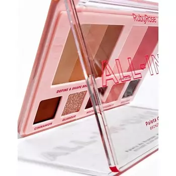 RUBY ROSE Палетка теней для век с румянами и бронзатором All in One