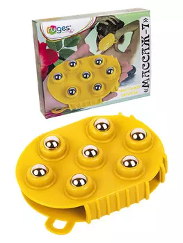 RUGES Массажная варежка с шариками "Массаж-7"