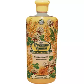 РУССКИЕ ТРАВЫ Пена для ванн Молоко и мед 500.0