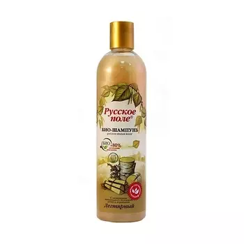 РУССКОЕ ПОЛЕ Био шампунь против перхоти выпадения волос Дегтярный 400