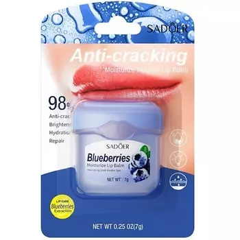SADOER Бальзам для губ увлажняющий с черникой 7.0