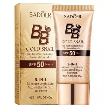 SADOER BB-крем консилер SPF50+ Gold с муцином улитки