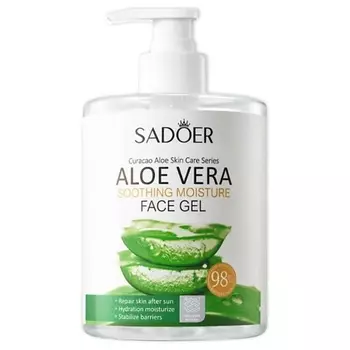 SADOER Гель для лица успокаивающий увлажняющий с алоэ вера