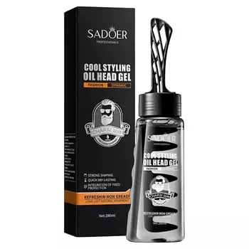 SADOER Гель-масло для укладки волос и бороды мужской охлаждающий
