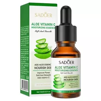 SADOER Эссенция для лица подтягивающая и увлажняющая с алоэ и витамином С 15.0