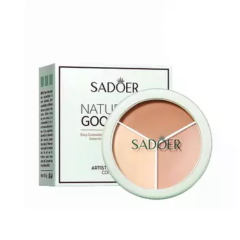 SADOER Консилер Скульптор для лица трехцветный натуральные тона